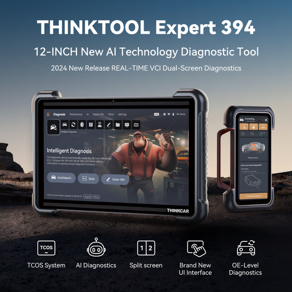 Автосканер Thinkcar Thinktool Expert 394 (ШІ, всі системи, 40+ сервісних функцій, 2 роки оновлень, кодування, тести, програмування, CAN FD, DoIP, J2534) 11437 фото