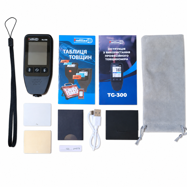 Товщиномір фарби Profiline TG-300 (3000мкм, Fe/Zn/NFe/Putty) Key-0290 фото